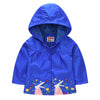 Kids Unisex Waterproof Hooded Trench Coat Raincoat