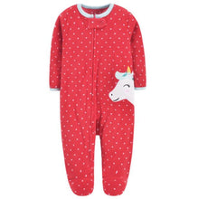 Load image into Gallery viewer, Cartoon One Pieces Pyjamas Fleece Jumpsuit For Babies
