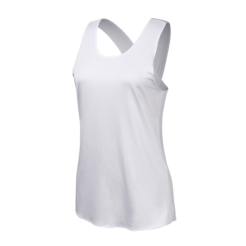 Yoga Shirt Women Gym Shirt Quick Dry Sports Shirts Cross Back Gym Top Women's Fitness Shirt Sleeveless Sports Top Yoga Vest - Tyche Ace