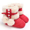 Warm Fluff Balls Indoor Cotton Soft Rubber Sole Boots For Kids