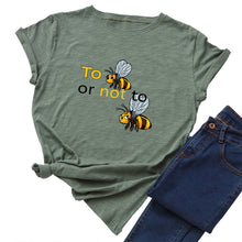 Load image into Gallery viewer, Cotton To Bee Letter Print T Shirt freeshipping - Tyche Ace
