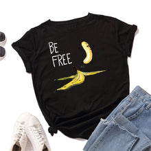 Load image into Gallery viewer, Be Free Banana Cartoon Image T Shirt freeshipping - Tyche Ace
