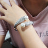 Charm Alloy Pearls Cuff  Fashion Bracelets For Women