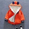 Unisex Cute Bear Cartoon Design Thick Fleece Hooded Jacket For Kids freeshipping - Tyche Ace