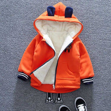 Load image into Gallery viewer, Unisex Cute Bear Cartoon Design Thick Fleece Hooded Jacket For Kids freeshipping - Tyche Ace
