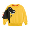 Dinosaur Printed Cartoon Long Sleeved Sweaters For Boys