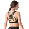 Cross Over Straps Wireless Push Up Padded Bra Crop Top