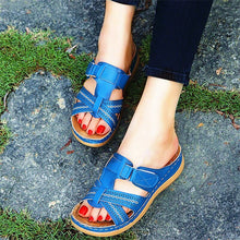 Load image into Gallery viewer, Women Vintage Orthopaedic Open Toe Wedge Sandals
