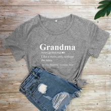 Load image into Gallery viewer, Grandma Print Design Casual Graphic Summer T Shirt freeshipping - Tyche Ace
