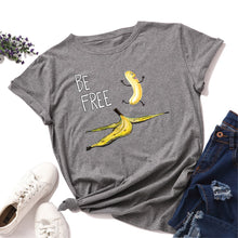 Load image into Gallery viewer, Be Free Banana Cartoon Image T Shirt freeshipping - Tyche Ace
