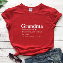 Load image into Gallery viewer, Grandma Print Design Casual Graphic Summer T Shirt freeshipping - Tyche Ace
