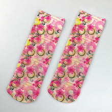 Load image into Gallery viewer, Flower Butterfly Pattern Print Soft Ankle Socks freeshipping - Tyche Ace
