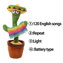 Load image into Gallery viewer, Kids USB Charged Educational Talking Cactus Toy freeshipping - Tyche Ace
