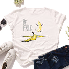 Load image into Gallery viewer, Be Free Banana Cartoon Image T Shirt freeshipping - Tyche Ace
