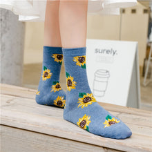 Load image into Gallery viewer, Sunflower Cotton Long Socks freeshipping - Tyche Ace
