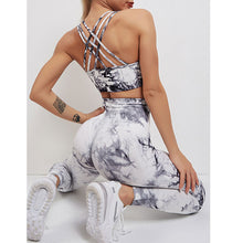 Load image into Gallery viewer, Women Seamless Legging  And Crop Top Workout Clothes
