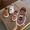 Breathable Leopard Animal Print Design Canvas Shoes For Kids