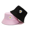 Little Daisies Double-Sided Bucket fishing Hats freeshipping - Tyche Ace