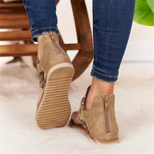 Load image into Gallery viewer, Summer Casual Retro Animal Print Design Clip Toe Flat Sandals freeshipping - Tyche Ace
