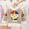 Unisex Animal Cartoon Design Sweater For Kids