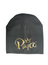 Load image into Gallery viewer, Golden Princess Prince Letter Design Pompom Cute Beanie Hats Kids
