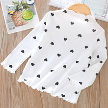 Load image into Gallery viewer, Long Sleeve Cute Hearts Design Cotton Tops For Kids
