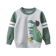 Load image into Gallery viewer, Dinosaur Printed Cartoon Long Sleeved Sweaters For Boys
