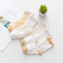 Load image into Gallery viewer, 5 Pairs Thin Mesh Cute Socks For Babies
