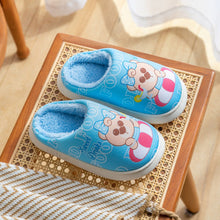 Load image into Gallery viewer, Unisex Cartoon Design Warm Indoor Kids Slippers
