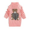 Unisex Cartoon Bear Design Warm Knitted Jumpers For Kids