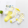 5 Pairs Thin Mesh Cute Socks For Babies