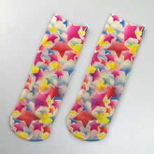 Load image into Gallery viewer, Flower Butterfly Pattern Print Soft Ankle Socks freeshipping - Tyche Ace
