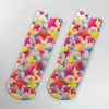Flower Butterfly Pattern Print Soft Ankle Socks freeshipping - Tyche Ace