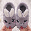 Unisex Kids Winter Cute Rabbit  Cartoon Plush Slippers