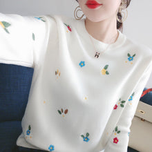 Load image into Gallery viewer, Elegant Embroidered Flowers Best Sweatshirt For Women freeshipping - Tyche Ace
