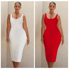 Load image into Gallery viewer, Elegant Spaghetti Sleeve Plus Size Bodycon Dress
