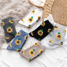 Load image into Gallery viewer, Sunflower Cotton Long Socks freeshipping - Tyche Ace
