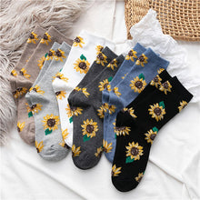 Load image into Gallery viewer, Sunflower Cotton Long Socks freeshipping - Tyche Ace
