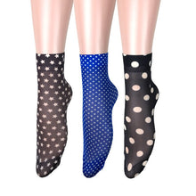 Load image into Gallery viewer, Flower Butterfly Pattern Print Soft Ankle Socks freeshipping - Tyche Ace
