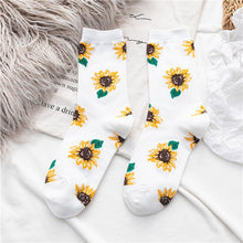 Load image into Gallery viewer, Sunflower Cotton Long Socks freeshipping - Tyche Ace
