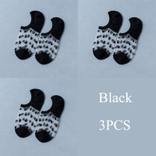Load image into Gallery viewer, 3 Pairs Transparent Lace Flower Design Elastic Invisible Boat Best Socks For Women freeshipping - Tyche Ace
