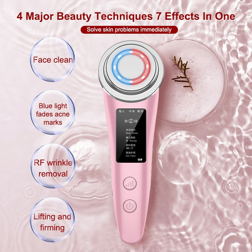 Facial Beauty EMS Lifting Light Mesotherapy Skin Firming Wrinkle Reduction Device