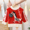 Unisex Animal Cartoon Design Sweater For Kids