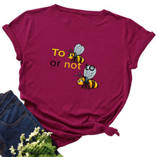 Load image into Gallery viewer, Cotton To Bee Letter Print T Shirt freeshipping - Tyche Ace
