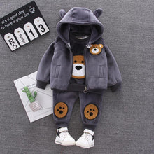 Load image into Gallery viewer, Unisex Baby Dog Cartoon Design Long Sleeve Jacket &amp; Trousers Suit
