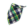 Washable Plaid Cotton Bandanas For Dogs