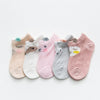 5 Pairs Thin Mesh Cute Socks For Babies