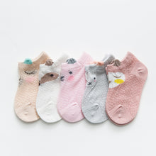 Load image into Gallery viewer, 5 Pairs Thin Mesh Cute Socks For Babies
