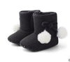 Winter Flower Design Cute Boots For Kids