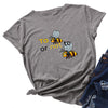 Cotton To Bee Letter Print T Shirt freeshipping - Tyche Ace